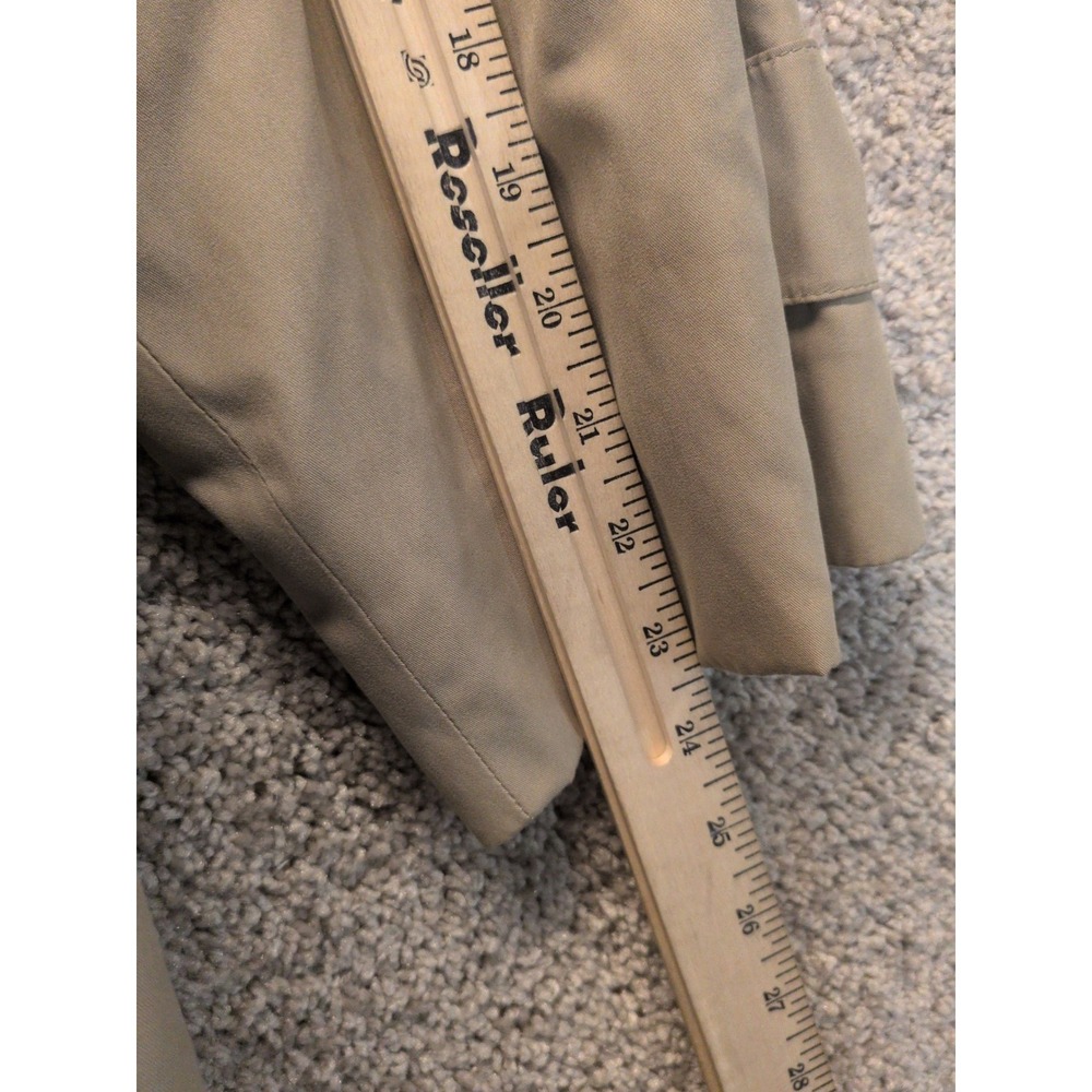 Vintage Newport Harbor Tan Trench Coat Mens Belted Khaki Overcoat Made in USA - Picture 7 of 8